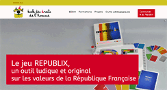 Desktop Screenshot of ecoledesdroitsdelhomme.org